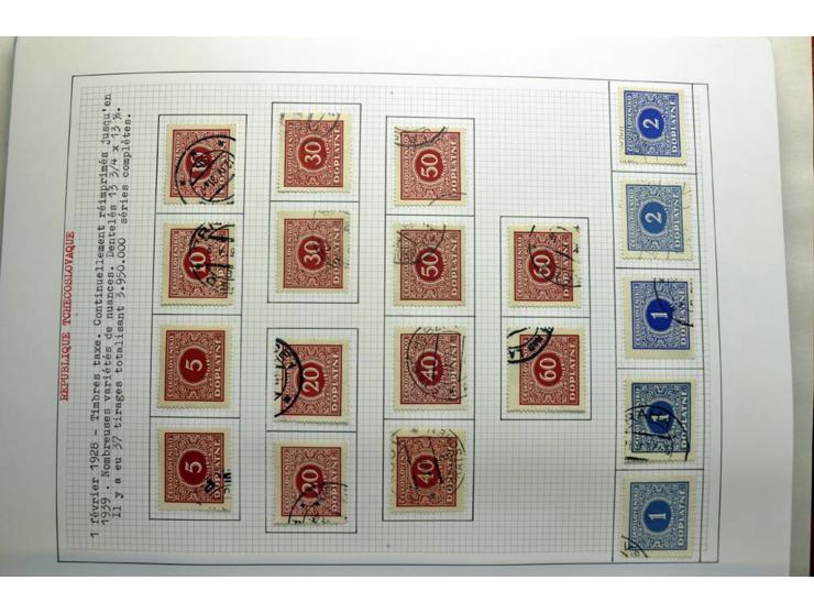  1918/86, ungebrauchte und gestempelte Sammlung mit lokalen Revolutionsausgaben, VZOREC auf Hradschin, Portoprovisiorien, Pro