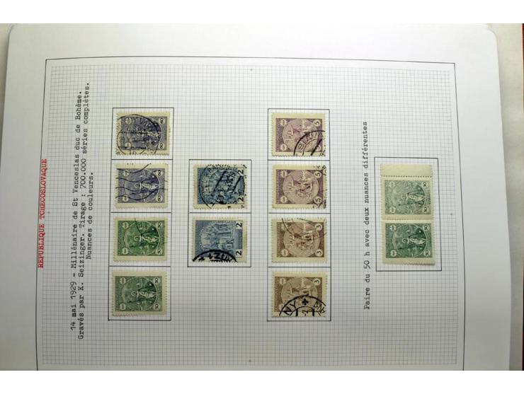  1918/86, ungebrauchte und gestempelte Sammlung mit lokalen Revolutionsausgaben, VZOREC auf Hradschin, Portoprovisiorien, Pro