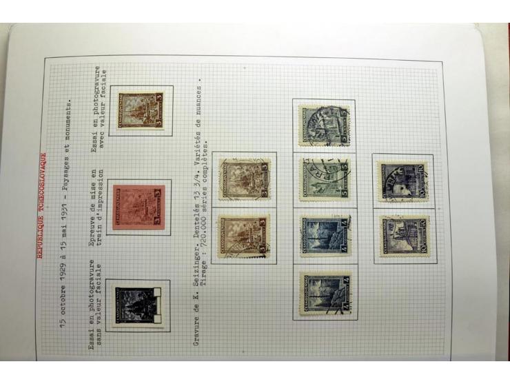  1918/86, ungebrauchte und gestempelte Sammlung mit lokalen Revolutionsausgaben, VZOREC auf Hradschin, Portoprovisiorien, Pro