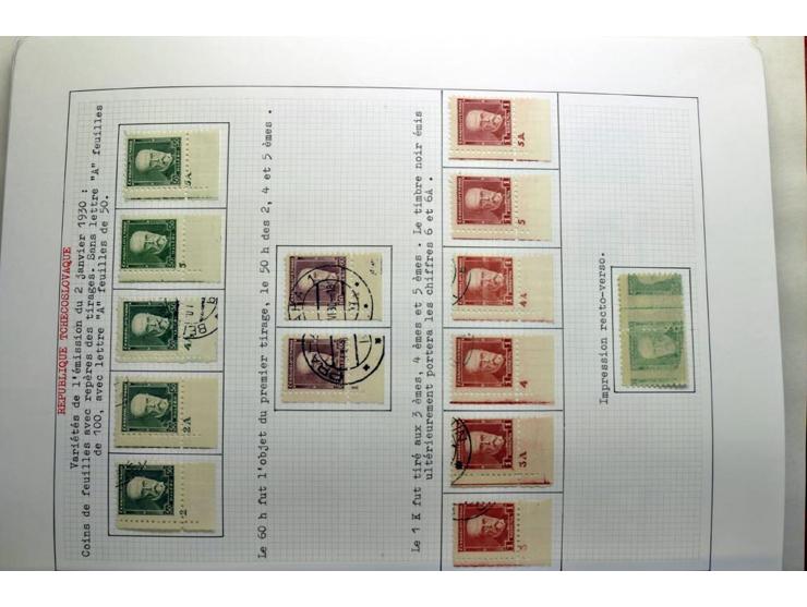  1918/86, ungebrauchte und gestempelte Sammlung mit lokalen Revolutionsausgaben, VZOREC auf Hradschin, Portoprovisiorien, Pro