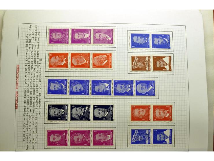  1918/86, ungebrauchte und gestempelte Sammlung mit lokalen Revolutionsausgaben, VZOREC auf Hradschin, Portoprovisiorien, Pro