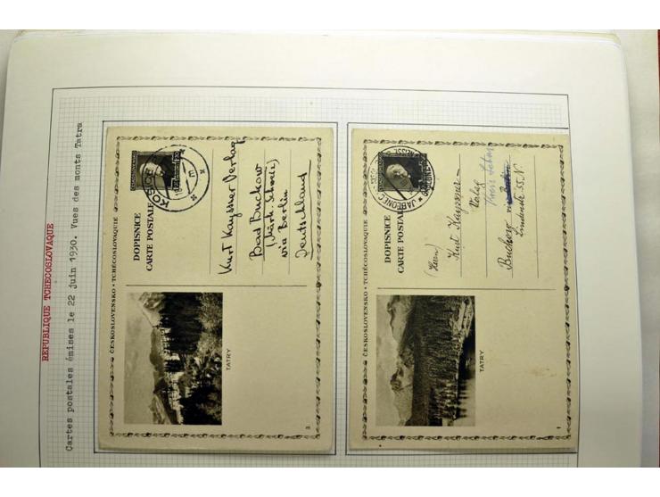  1918/86, ungebrauchte und gestempelte Sammlung mit lokalen Revolutionsausgaben, VZOREC auf Hradschin, Portoprovisiorien, Pro