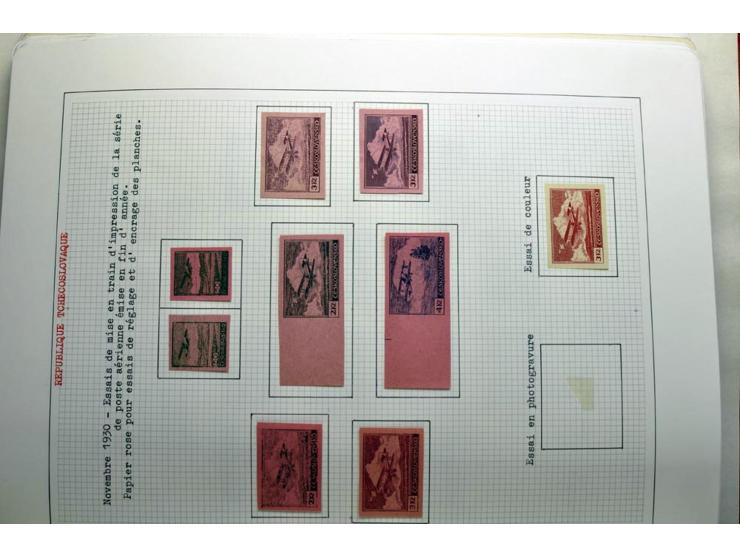  1918/86, ungebrauchte und gestempelte Sammlung mit lokalen Revolutionsausgaben, VZOREC auf Hradschin, Portoprovisiorien, Pro