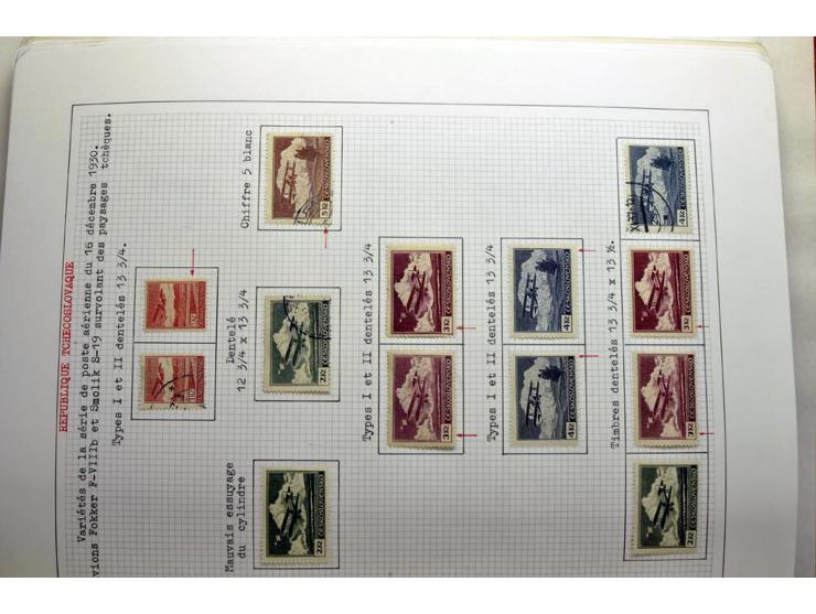  1918/86, ungebrauchte und gestempelte Sammlung mit lokalen Revolutionsausgaben, VZOREC auf Hradschin, Portoprovisiorien, Pro