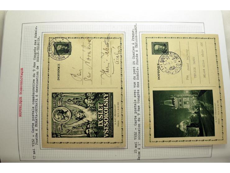  1918/86, ungebrauchte und gestempelte Sammlung mit lokalen Revolutionsausgaben, VZOREC auf Hradschin, Portoprovisiorien, Pro