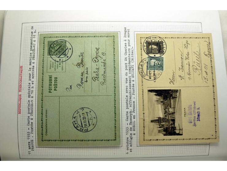  1918/86, ungebrauchte und gestempelte Sammlung mit lokalen Revolutionsausgaben, VZOREC auf Hradschin, Portoprovisiorien, Pro