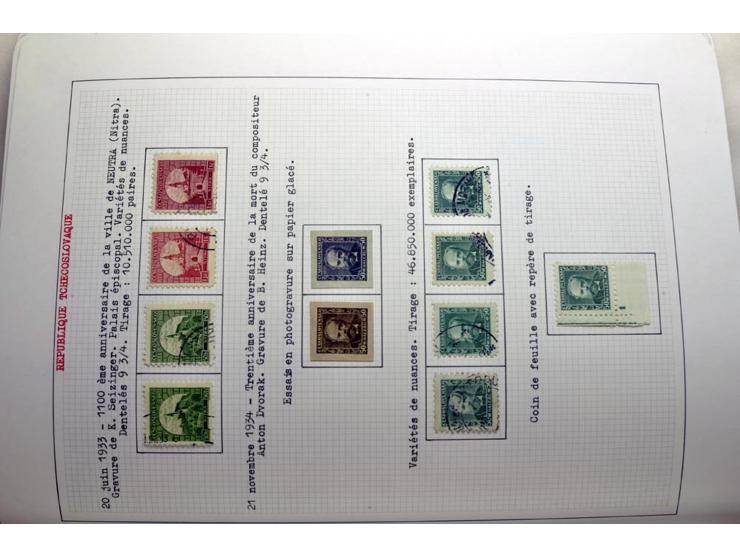  1918/86, ungebrauchte und gestempelte Sammlung mit lokalen Revolutionsausgaben, VZOREC auf Hradschin, Portoprovisiorien, Pro