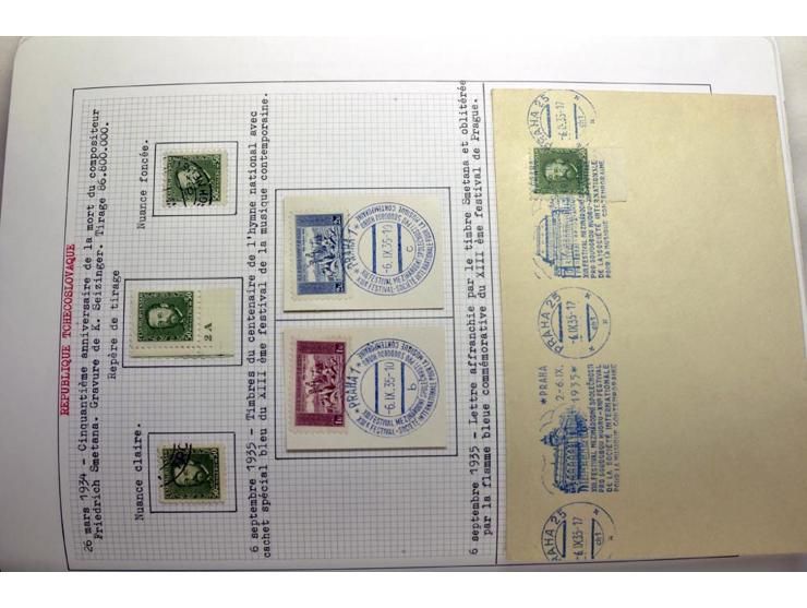  1918/86, ungebrauchte und gestempelte Sammlung mit lokalen Revolutionsausgaben, VZOREC auf Hradschin, Portoprovisiorien, Pro