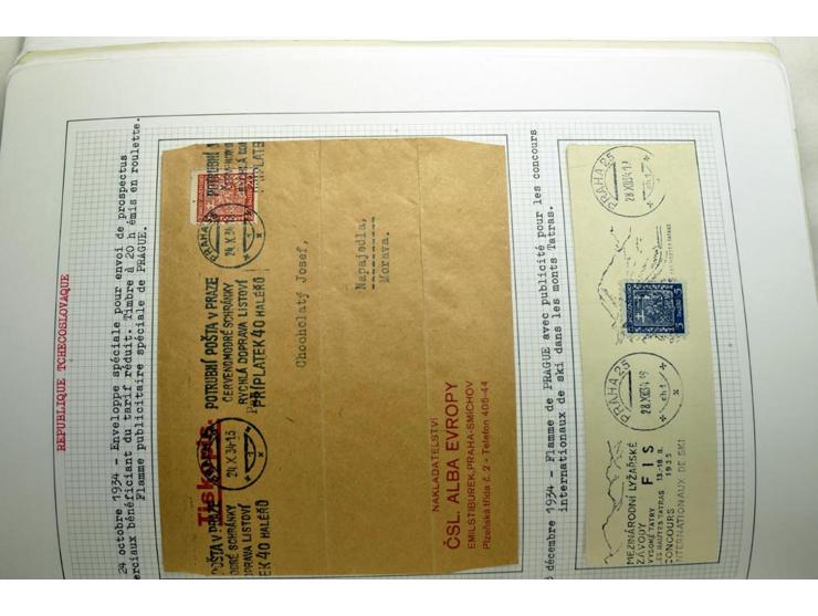  1918/86, ungebrauchte und gestempelte Sammlung mit lokalen Revolutionsausgaben, VZOREC auf Hradschin, Portoprovisiorien, Pro
