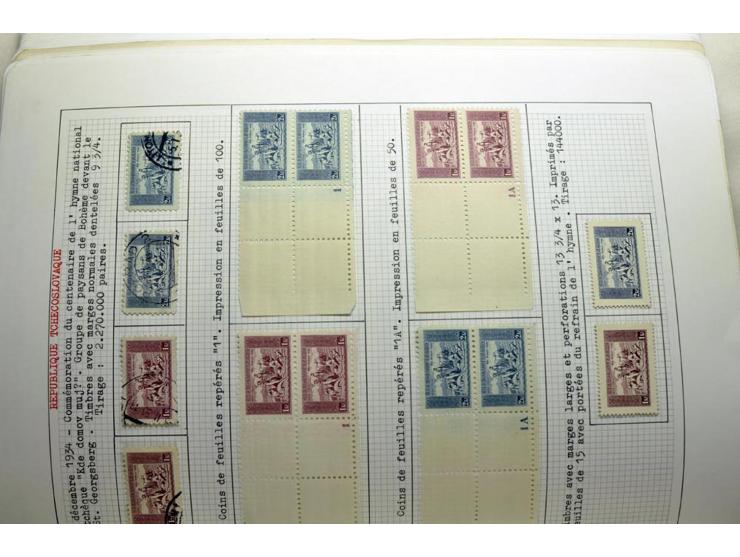  1918/86, ungebrauchte und gestempelte Sammlung mit lokalen Revolutionsausgaben, VZOREC auf Hradschin, Portoprovisiorien, Pro