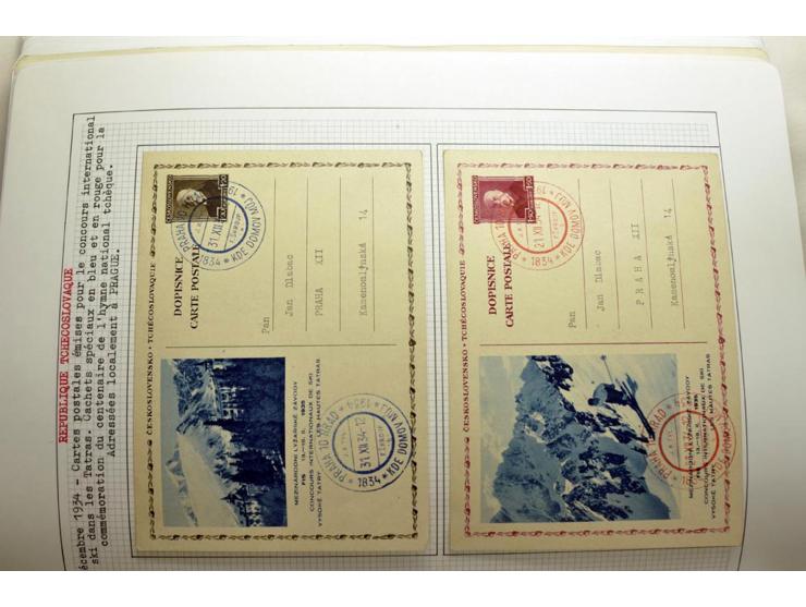  1918/86, ungebrauchte und gestempelte Sammlung mit lokalen Revolutionsausgaben, VZOREC auf Hradschin, Portoprovisiorien, Pro