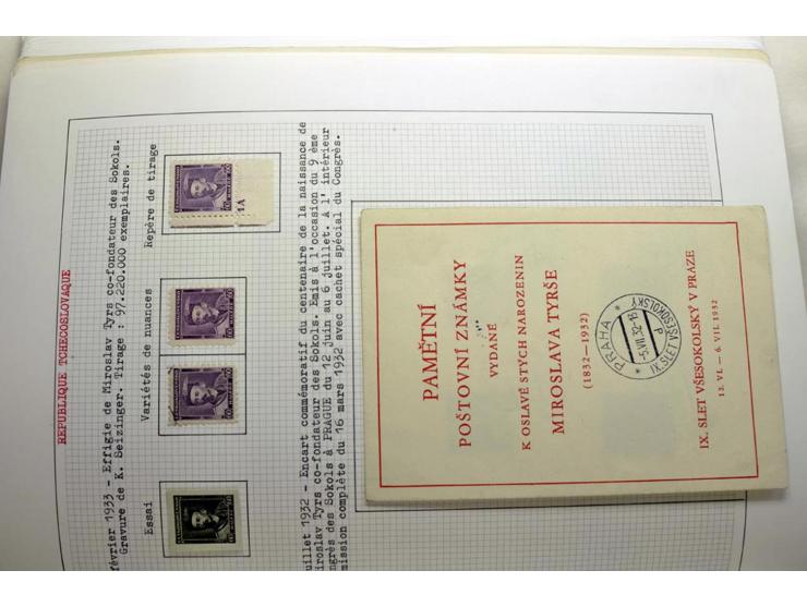  1918/86, ungebrauchte und gestempelte Sammlung mit lokalen Revolutionsausgaben, VZOREC auf Hradschin, Portoprovisiorien, Pro