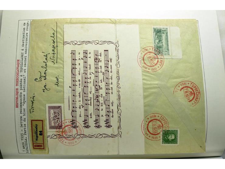 1918/86, ungebrauchte und gestempelte Sammlung mit lokalen Revolutionsausgaben, VZOREC auf Hradschin, Portoprovisiorien, Pro