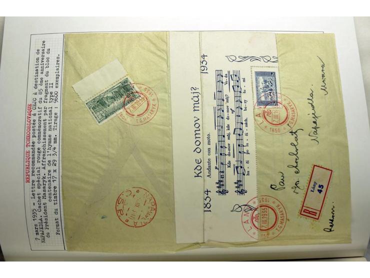  1918/86, ungebrauchte und gestempelte Sammlung mit lokalen Revolutionsausgaben, VZOREC auf Hradschin, Portoprovisiorien, Pro