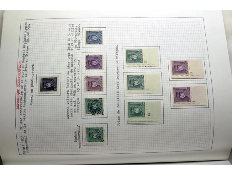  1918/86, ungebrauchte und gestempelte Sammlung mit lokalen Revolutionsausgaben, VZOREC auf Hradschin, Portoprovisiorien, Pro