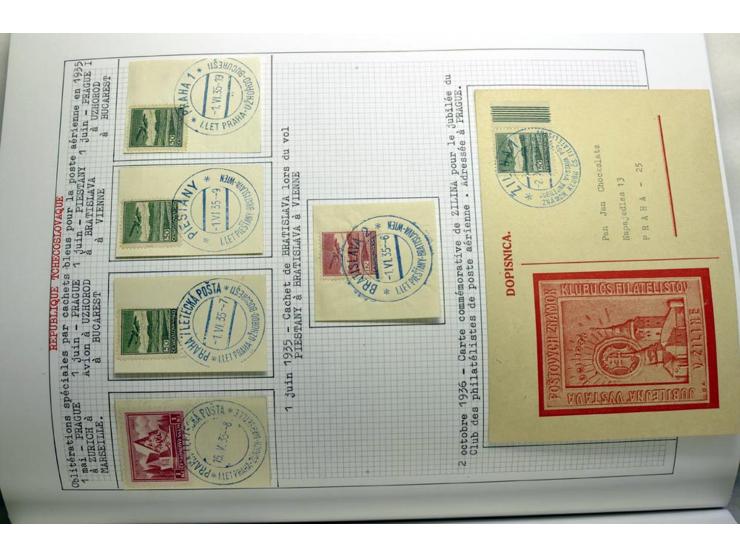  1918/86, ungebrauchte und gestempelte Sammlung mit lokalen Revolutionsausgaben, VZOREC auf Hradschin, Portoprovisiorien, Pro
