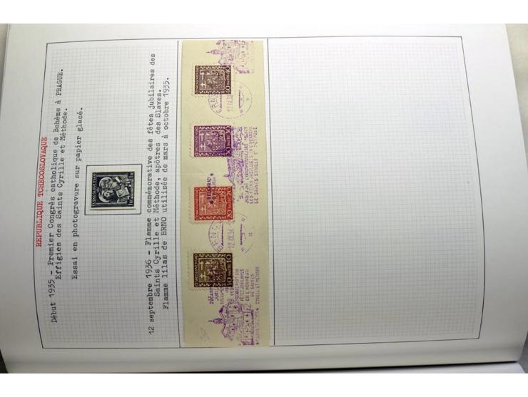  1918/86, ungebrauchte und gestempelte Sammlung mit lokalen Revolutionsausgaben, VZOREC auf Hradschin, Portoprovisiorien, Pro