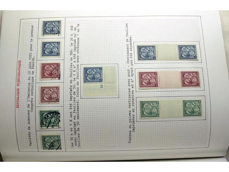  1918/86, ungebrauchte und gestempelte Sammlung mit lokalen Revolutionsausgaben, VZOREC auf Hradschin, Portoprovisiorien, Pro