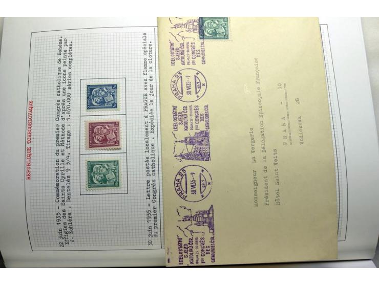  1918/86, ungebrauchte und gestempelte Sammlung mit lokalen Revolutionsausgaben, VZOREC auf Hradschin, Portoprovisiorien, Pro