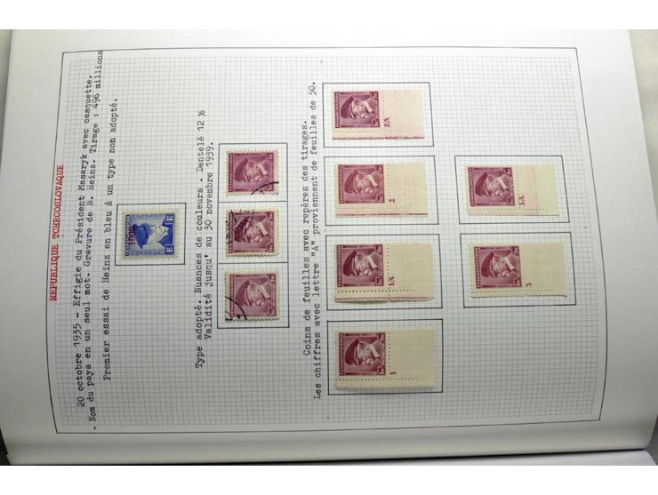  1918/86, ungebrauchte und gestempelte Sammlung mit lokalen Revolutionsausgaben, VZOREC auf Hradschin, Portoprovisiorien, Pro