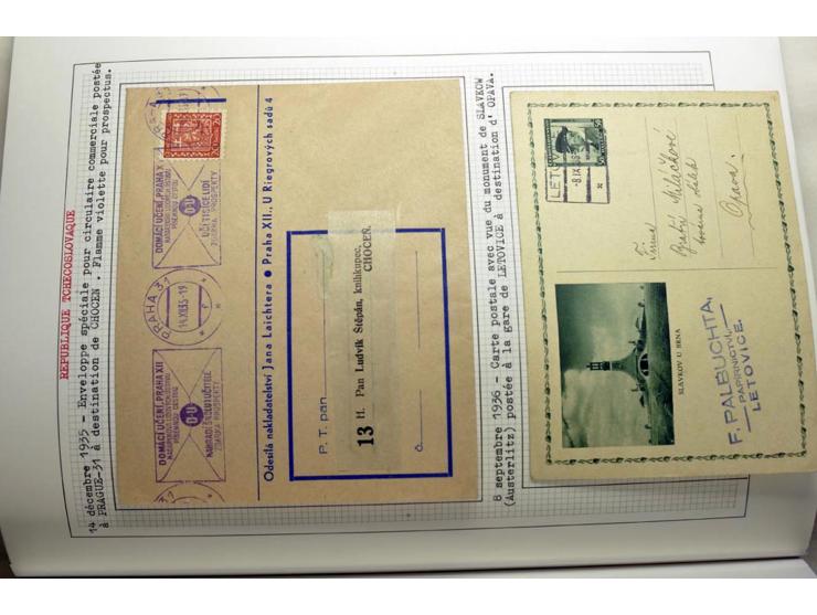  1918/86, ungebrauchte und gestempelte Sammlung mit lokalen Revolutionsausgaben, VZOREC auf Hradschin, Portoprovisiorien, Pro