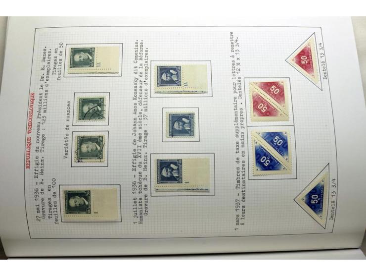  1918/86, ungebrauchte und gestempelte Sammlung mit lokalen Revolutionsausgaben, VZOREC auf Hradschin, Portoprovisiorien, Pro