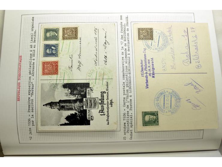  1918/86, ungebrauchte und gestempelte Sammlung mit lokalen Revolutionsausgaben, VZOREC auf Hradschin, Portoprovisiorien, Pro