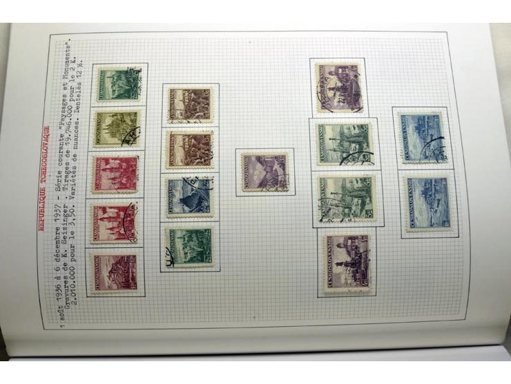  1918/86, ungebrauchte und gestempelte Sammlung mit lokalen Revolutionsausgaben, VZOREC auf Hradschin, Portoprovisiorien, Pro