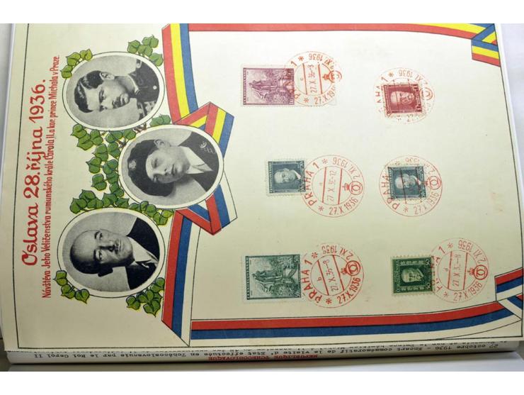  1918/86, ungebrauchte und gestempelte Sammlung mit lokalen Revolutionsausgaben, VZOREC auf Hradschin, Portoprovisiorien, Pro