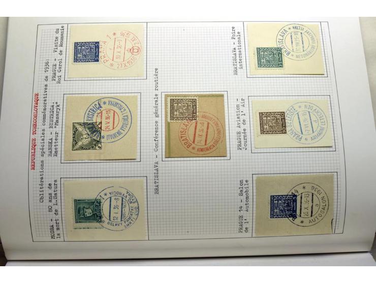  1918/86, ungebrauchte und gestempelte Sammlung mit lokalen Revolutionsausgaben, VZOREC auf Hradschin, Portoprovisiorien, Pro