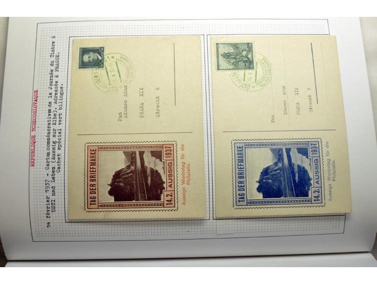  1918/86, ungebrauchte und gestempelte Sammlung mit lokalen Revolutionsausgaben, VZOREC auf Hradschin, Portoprovisiorien, Pro