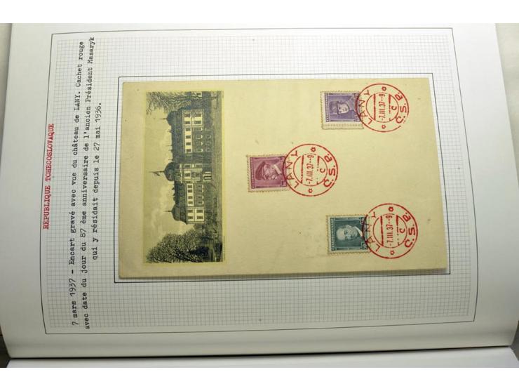  1918/86, ungebrauchte und gestempelte Sammlung mit lokalen Revolutionsausgaben, VZOREC auf Hradschin, Portoprovisiorien, Pro