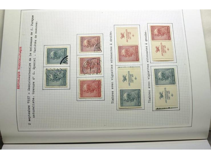  1918/86, ungebrauchte und gestempelte Sammlung mit lokalen Revolutionsausgaben, VZOREC auf Hradschin, Portoprovisiorien, Pro
