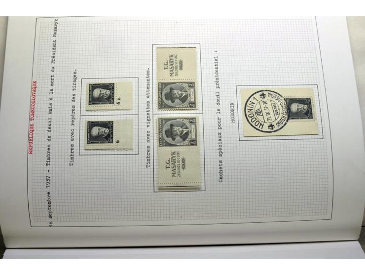  1918/86, ungebrauchte und gestempelte Sammlung mit lokalen Revolutionsausgaben, VZOREC auf Hradschin, Portoprovisiorien, Pro