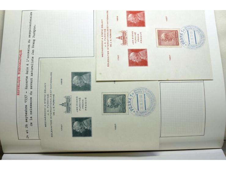  1918/86, ungebrauchte und gestempelte Sammlung mit lokalen Revolutionsausgaben, VZOREC auf Hradschin, Portoprovisiorien, Pro