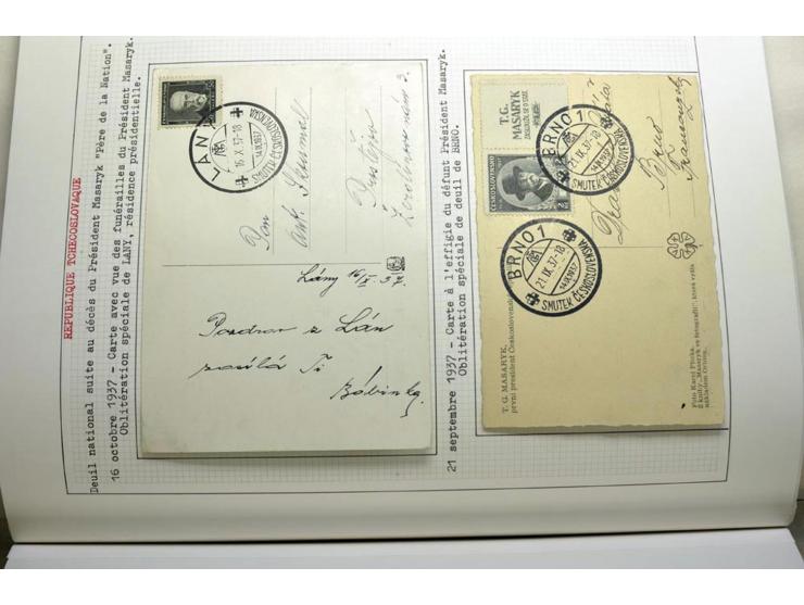  1918/86, ungebrauchte und gestempelte Sammlung mit lokalen Revolutionsausgaben, VZOREC auf Hradschin, Portoprovisiorien, Pro