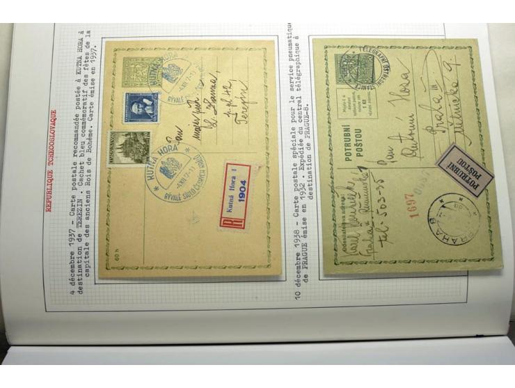  1918/86, ungebrauchte und gestempelte Sammlung mit lokalen Revolutionsausgaben, VZOREC auf Hradschin, Portoprovisiorien, Pro