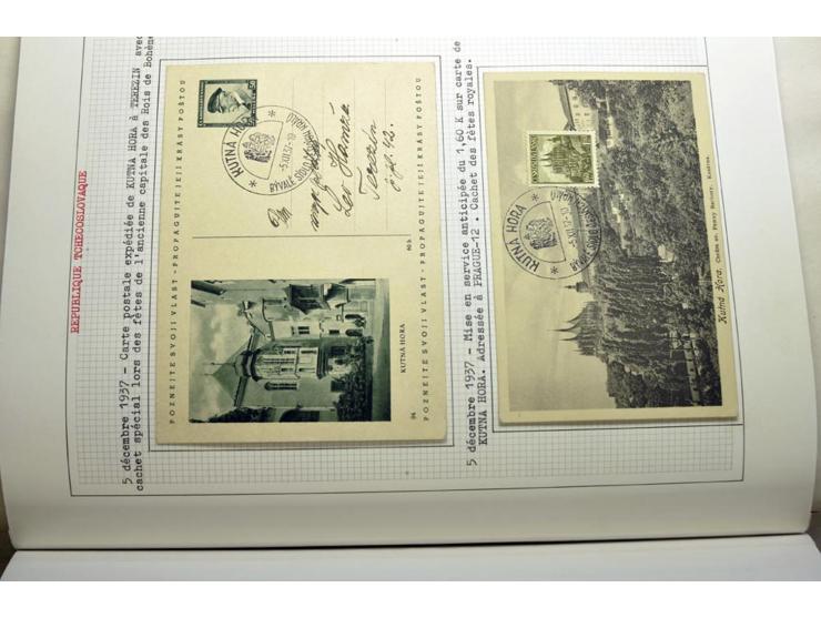  1918/86, ungebrauchte und gestempelte Sammlung mit lokalen Revolutionsausgaben, VZOREC auf Hradschin, Portoprovisiorien, Pro