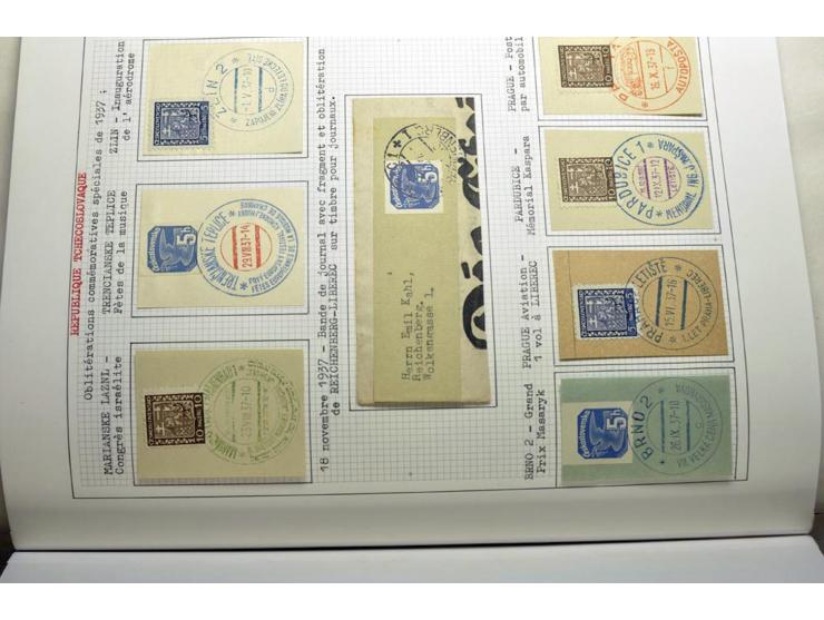  1918/86, ungebrauchte und gestempelte Sammlung mit lokalen Revolutionsausgaben, VZOREC auf Hradschin, Portoprovisiorien, Pro