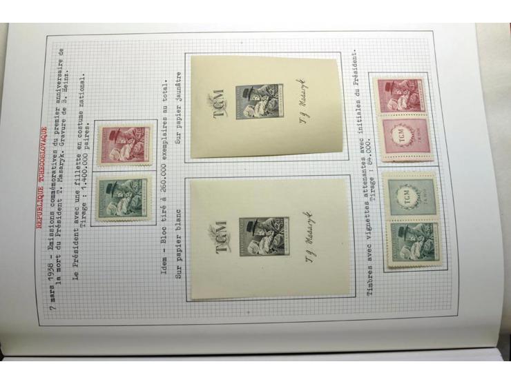  1918/86, ungebrauchte und gestempelte Sammlung mit lokalen Revolutionsausgaben, VZOREC auf Hradschin, Portoprovisiorien, Pro