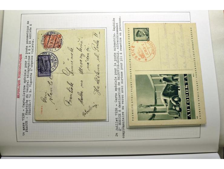  1918/86, ungebrauchte und gestempelte Sammlung mit lokalen Revolutionsausgaben, VZOREC auf Hradschin, Portoprovisiorien, Pro