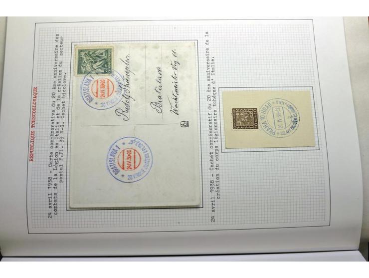  1918/86, ungebrauchte und gestempelte Sammlung mit lokalen Revolutionsausgaben, VZOREC auf Hradschin, Portoprovisiorien, Pro