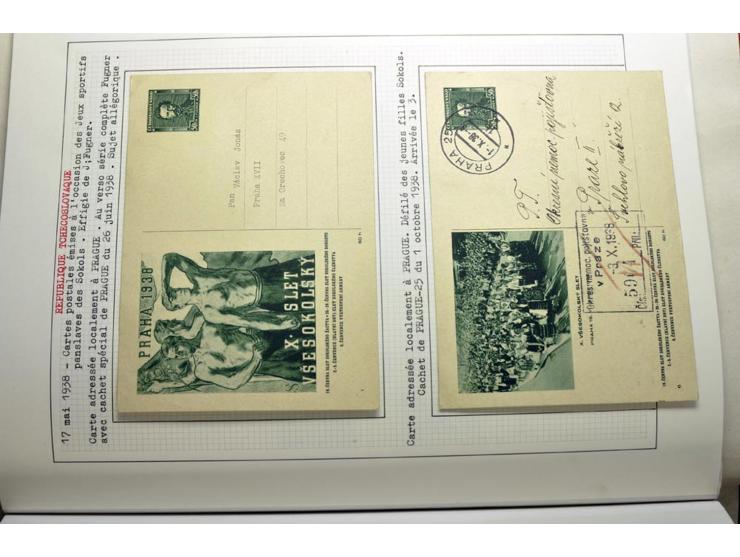  1918/86, ungebrauchte und gestempelte Sammlung mit lokalen Revolutionsausgaben, VZOREC auf Hradschin, Portoprovisiorien, Pro