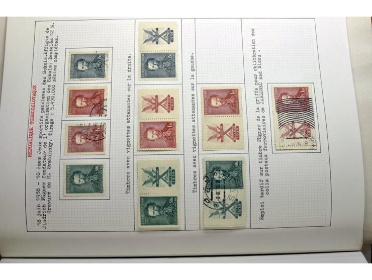 1918/86, ungebrauchte und gestempelte Sammlung mit lokalen Revolutionsausgaben, VZOREC auf Hradschin, Portoprovisiorien, Pro