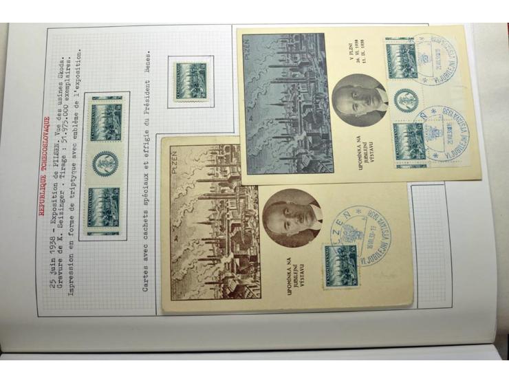  1918/86, ungebrauchte und gestempelte Sammlung mit lokalen Revolutionsausgaben, VZOREC auf Hradschin, Portoprovisiorien, Pro