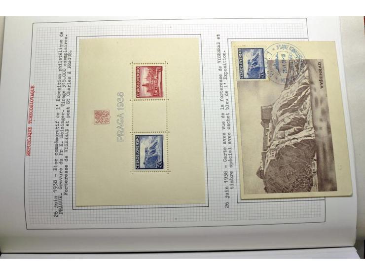  1918/86, ungebrauchte und gestempelte Sammlung mit lokalen Revolutionsausgaben, VZOREC auf Hradschin, Portoprovisiorien, Pro