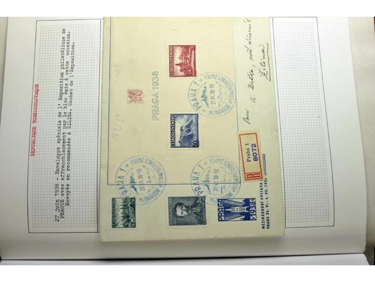  1918/86, ungebrauchte und gestempelte Sammlung mit lokalen Revolutionsausgaben, VZOREC auf Hradschin, Portoprovisiorien, Pro