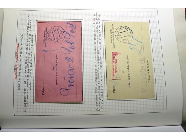  1918/86, ungebrauchte und gestempelte Sammlung mit lokalen Revolutionsausgaben, VZOREC auf Hradschin, Portoprovisiorien, Pro