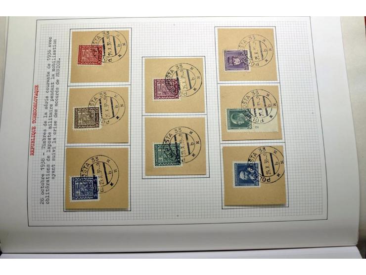  1918/86, ungebrauchte und gestempelte Sammlung mit lokalen Revolutionsausgaben, VZOREC auf Hradschin, Portoprovisiorien, Pro