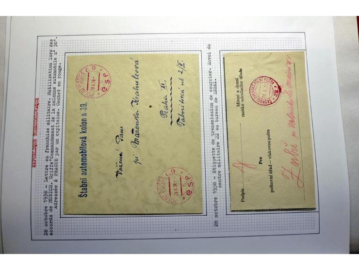 1918/86, ungebrauchte und gestempelte Sammlung mit lokalen Revolutionsausgaben, VZOREC auf Hradschin, Portoprovisiorien, Pro